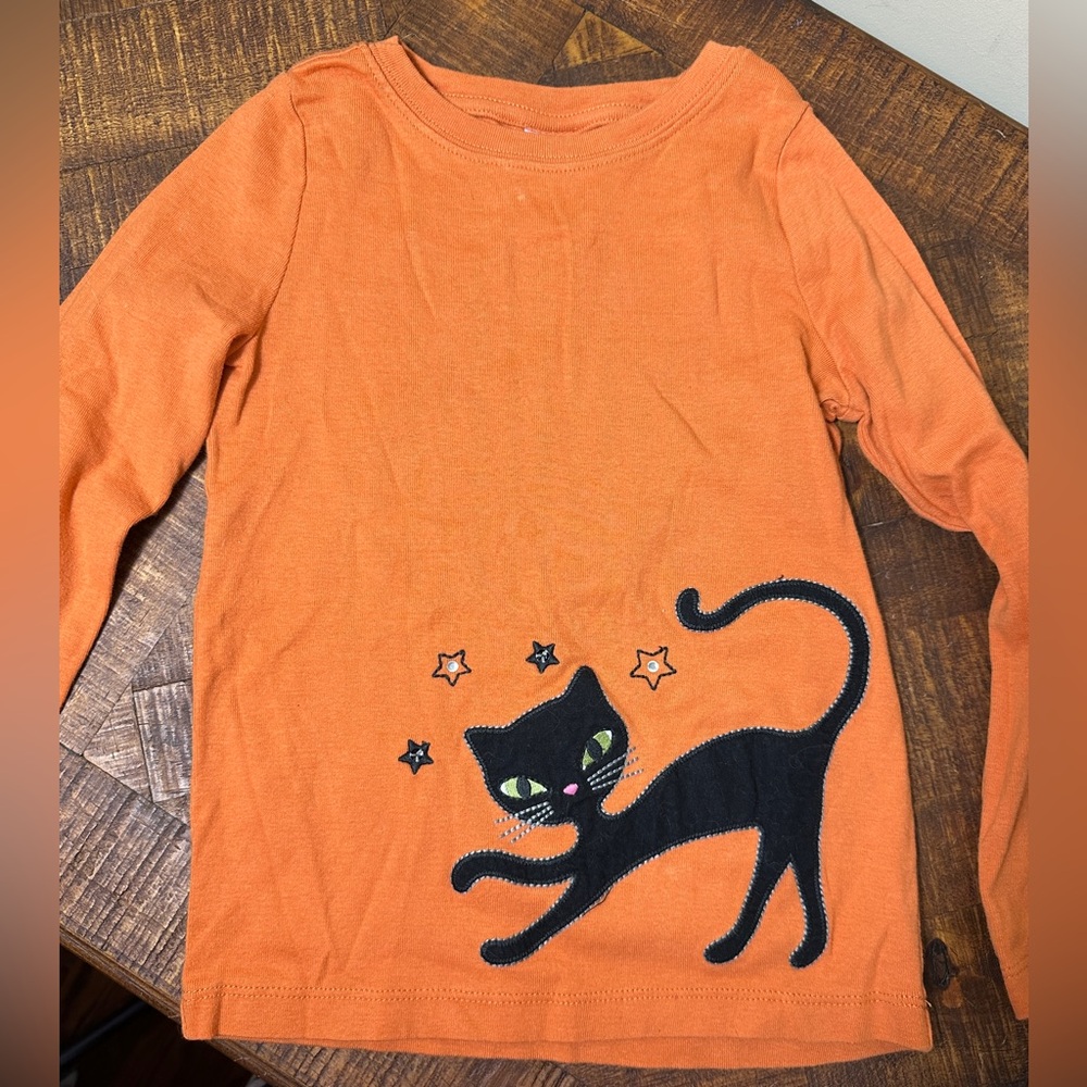 5 Gymboree Black Cat Halloween Shirt